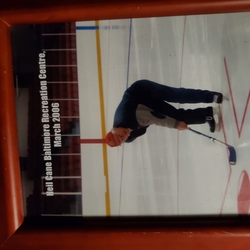 2006 Neil Cane framed photo on skates w-stick