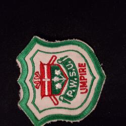 Neil Cane shield crest 'PWSU Umpire'