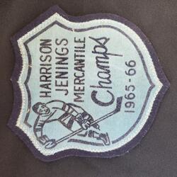 1966 Neil Cane crest 'Harrison Jenings Mercantile Champs 1965-66'