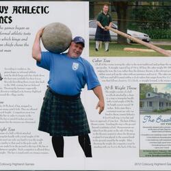 2012 Kevin Fast promoting heavy athletic events at the Cobourg Highland Games