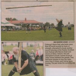 2014 Kevin Fast alternating 2 man caber toss in 3min