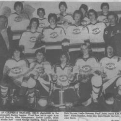 1981 Ken Petrie-Knights of Columbus Bantams-CCHL Champs