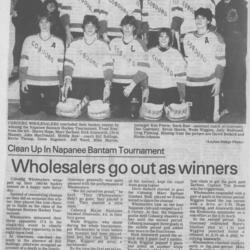 1984 Ken Petrie-Cobourg Wholesalers win Napanee tourney