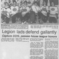 1988 Ken Petrie-Cobourg Legion PeeWees-CCHL Champs