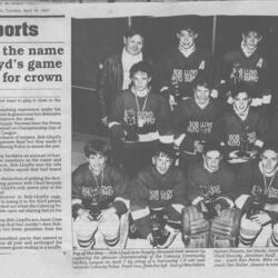 1991 Ken Petrie-Bob Lloyd Auto Supply CCHL PeeWee Champs