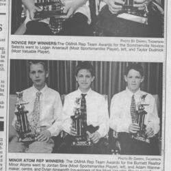 2001 Cobourg Community Hockey League annual awards