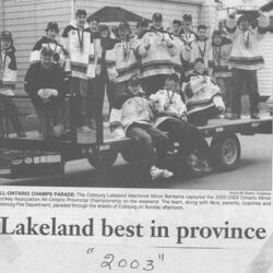 2003 Lakeland Machinists win All-Ontario Minor Bantam