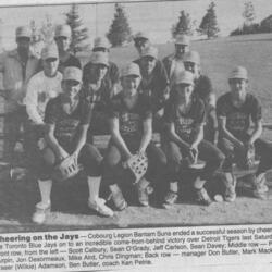 Ken Petrie coached Cobourg Legion Bantam Suns