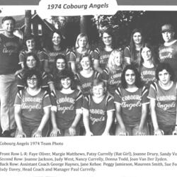 1974 Cobourg Angels Women's Fastball Team photos