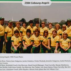 1984 Cobourg Angels Women's Fastball Team photos