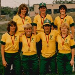 1985 Cobourg Angels Women's Fastball team photos