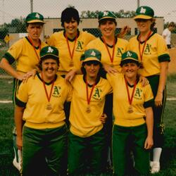 1985 Cobourg Angels Women's Fastball team photos