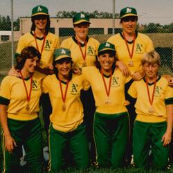 1985 Cobourg Angels Women's Fastball team photos