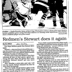 1992 Cobourg OMHA Champion Bantam news clip