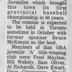 1973 Cobourg Angels