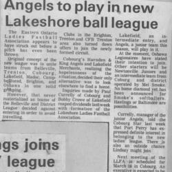 1975 Cobourg Angels