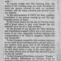 1975 Cobourg Angels