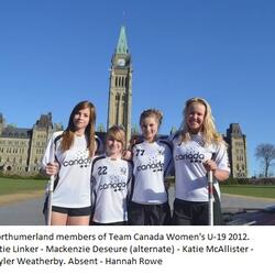 2012 Team Canada Floorball U-19 team photos at Slovakia