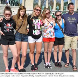 2012 Team Canada Floorball U-19 team photos at Slovakia