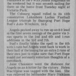 1982 Cobourg Angels