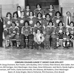 1976-77 Cobourg Cougars hockey team photo- junior C