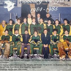 1985 Cobourg Cougars hockey team photo