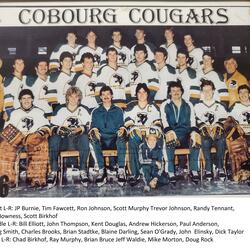 1986 Cobourg Cougars hockey team photo- Junior C