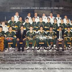 1987 Cobourg Cougars hockey team photo- Junior C