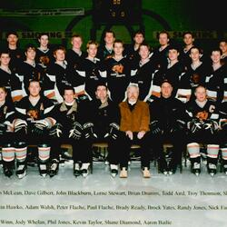 1999 Cobourg Cougars hockey team photo- Junior A