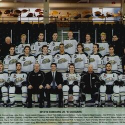 2014 Cobourg Cougars hockey team photo- Junior A