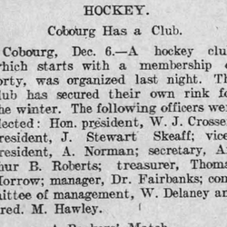 1895-12-07 Hockey -Cobourg Exec -Ottawa Daily Citizen