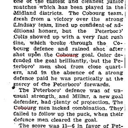 1900-01-18 Hockey -Juniors vs Peterborough