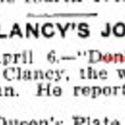 1900-04-07 Horse Racing -Jockey Haines to ride for Clancy