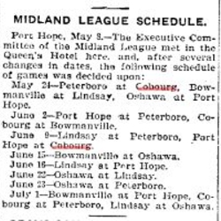 1900-05-09 Baseball -Midland League Schedule