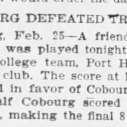 1902-02-26 Hockey -Cobourg vs Trinity -Ottawa Citizen