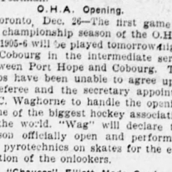 1905-12-27 Hockey -Cobourg vs Port Hope -Ottawa Citizen