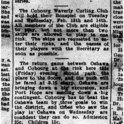 1912-02-02 Curling-Waverly Club Bonspiel 