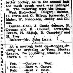 1914-02-20 Hockey -Town League