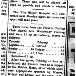 1918-02-23 Curling -Cobourg vs Toronto