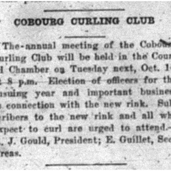 1919-10-10 Curling -Annual meeting