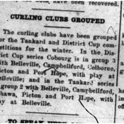 1919-10-10 Curling -Tankard