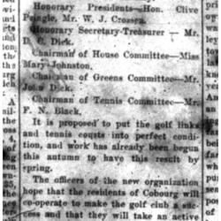 1919-11-07 Golf -Annual meeting