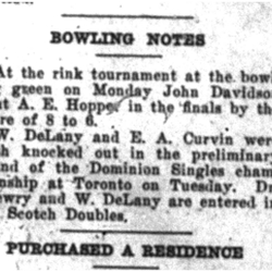 1920-09-09 Lawn Bowling -Notes