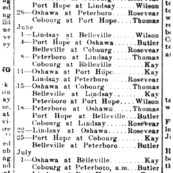 1921-04-28 Baseball -Central Ontario Schedule