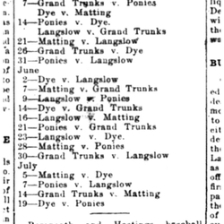 1921-04-28 Baseball -Town League schedule