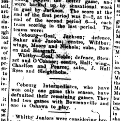 1922-01-26 Hockey -Juniors