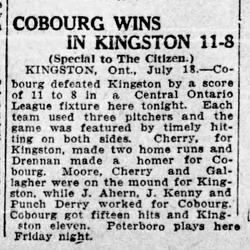 1923-07-19 Baseball -Intermediates vs Kingston -Ottawa Citizen