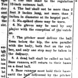 1925-05-07 Softball -Rules