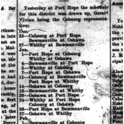 1926-12-09 Hockey -Schedule-Juniors