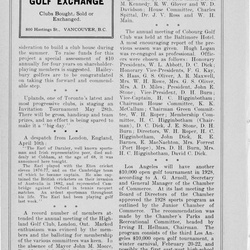 1927-05-01 Golf -Canadian Golfer -Cobourg Club annual meeting